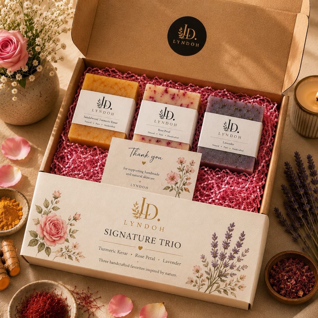 Signature Trio Gift Set — handmade soap by LYNDOH